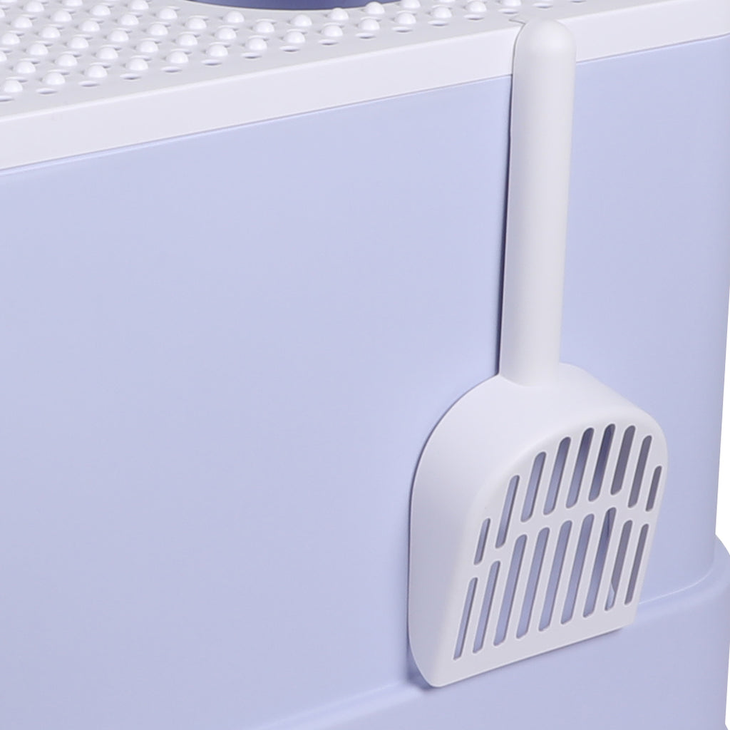 PaWz Cat Litter Box Fully Enclosed Toilet Purple-1973193624296493061