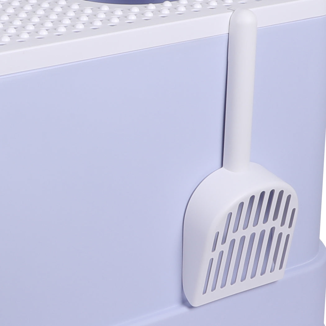 PaWz Cat Litter Box Fully Enclosed Toilet Purple-1973193624296493061