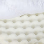 Pawz M Size Orthopedic Dog Bed with Sherpa Plush Removable Cover in White-1975420345263460357