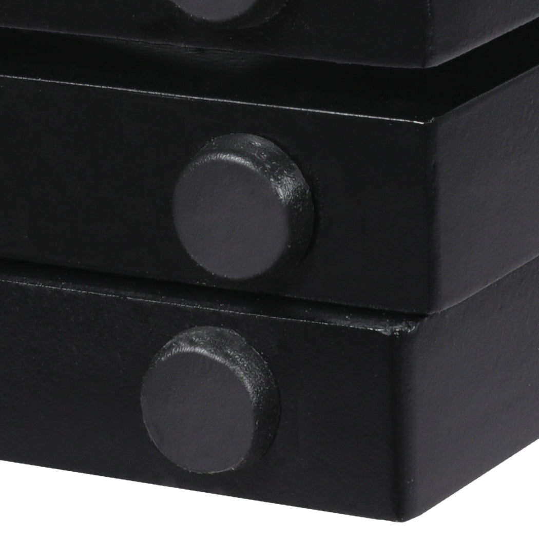 PaWz 3 Panels Wooden Pet Gate Dog Fence Black 139CM-1973193641983873029