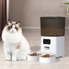 PaWz 5L Auto Pet Feeder Automatic Camera Wi-Fi White-1973193690939789319