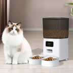 PaWz 5L Automatic Pet Feeder 2 Bowl White-1973193691183058951