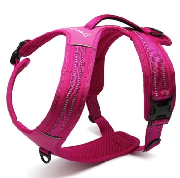 True Love Heavy Duty Sports Dog Harness - Pink, M-1831155627586621440